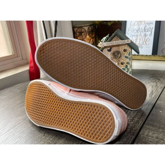 Pink Textured Van's skate women's 7 low rare 500714 EUC HTF cute - Picture 8 of 9